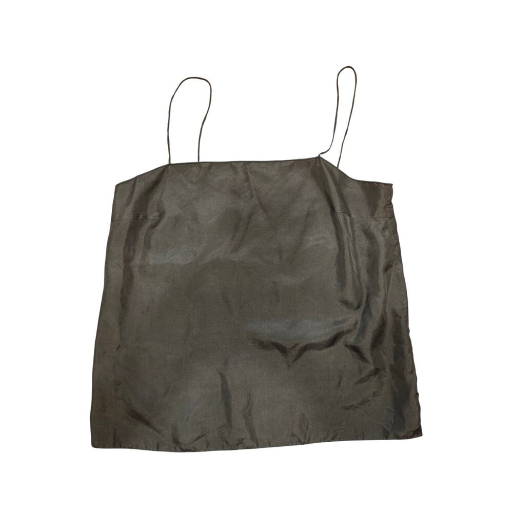 Golden Goose Deluxe Brand Silk Camisole Dark Teal Straight Neckline Size Medium - Picture 1 of 5